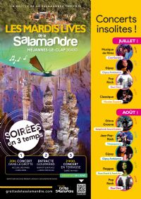 Les Mardis Live de la Salamandre. Du 5 juillet au 30 août 2022 à Méjannes le clap. Gard.  20H00